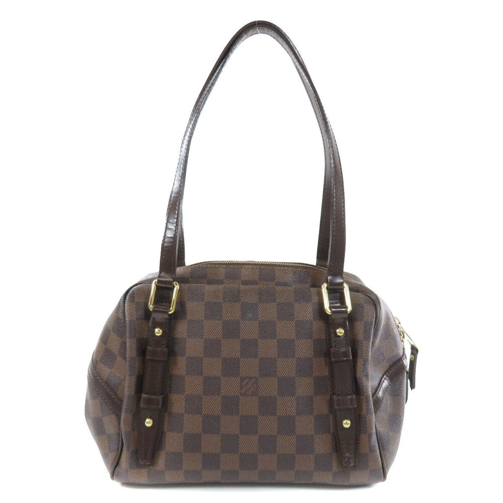 Louis Vuitton Canvas Brown Damier Ebene Tote Rivington Bag